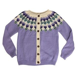 Fair Isle Tulip Cardigan